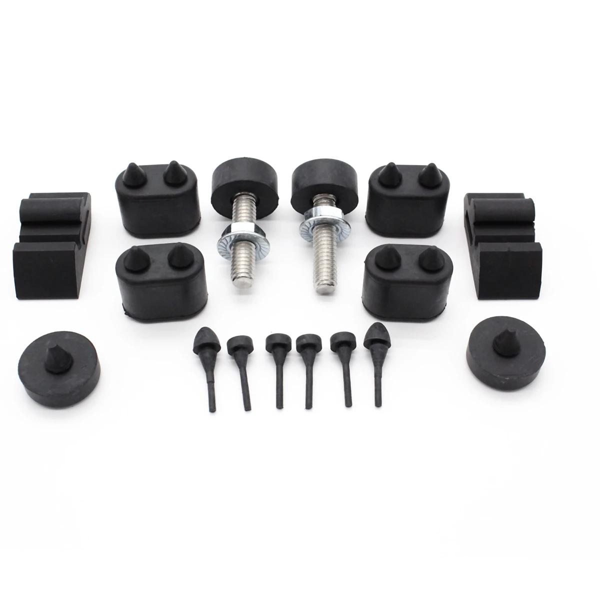

Rubber Stopper Kit + Hood Adjusters for Chevrolet Camaro 1967-1981 Stoppers Bumpers
