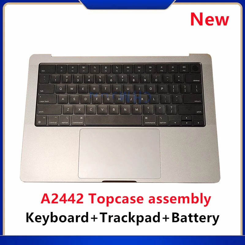 

New A2442 Silver/Space Gray For Macbook Pro Retina 14.2" Topcase with US Keyboard Backlight Trackpad A2519 Battery 2021 Emc 3650
