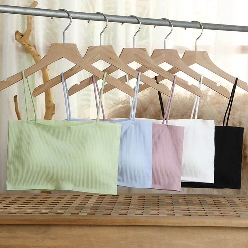 

1Pcs Sleeveless Vest Top Bra Beauty Back Seamless Female Lingerie Nylon Breathable Bralette Crop Top Pure Color Women Underwear