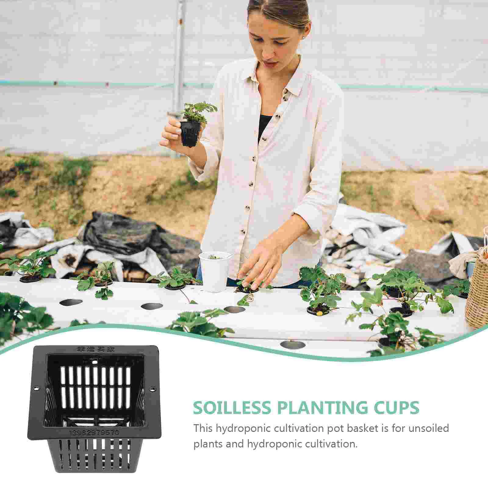 10 шт. гидропонный горшок для овощей корзина посадки сетчатые горшки инструмент