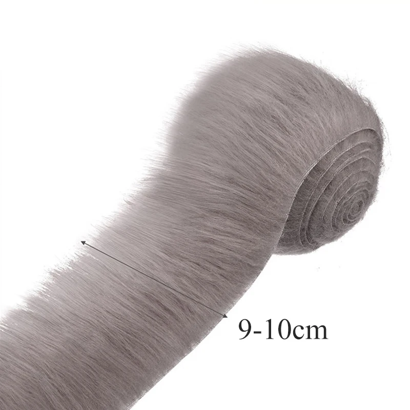 150cm Long Hair Raccoon Faux Fur Fabric for DIY Doll Ribbon Tapes For Patchwork Sewing Material Plush Toy Beard Hair Material