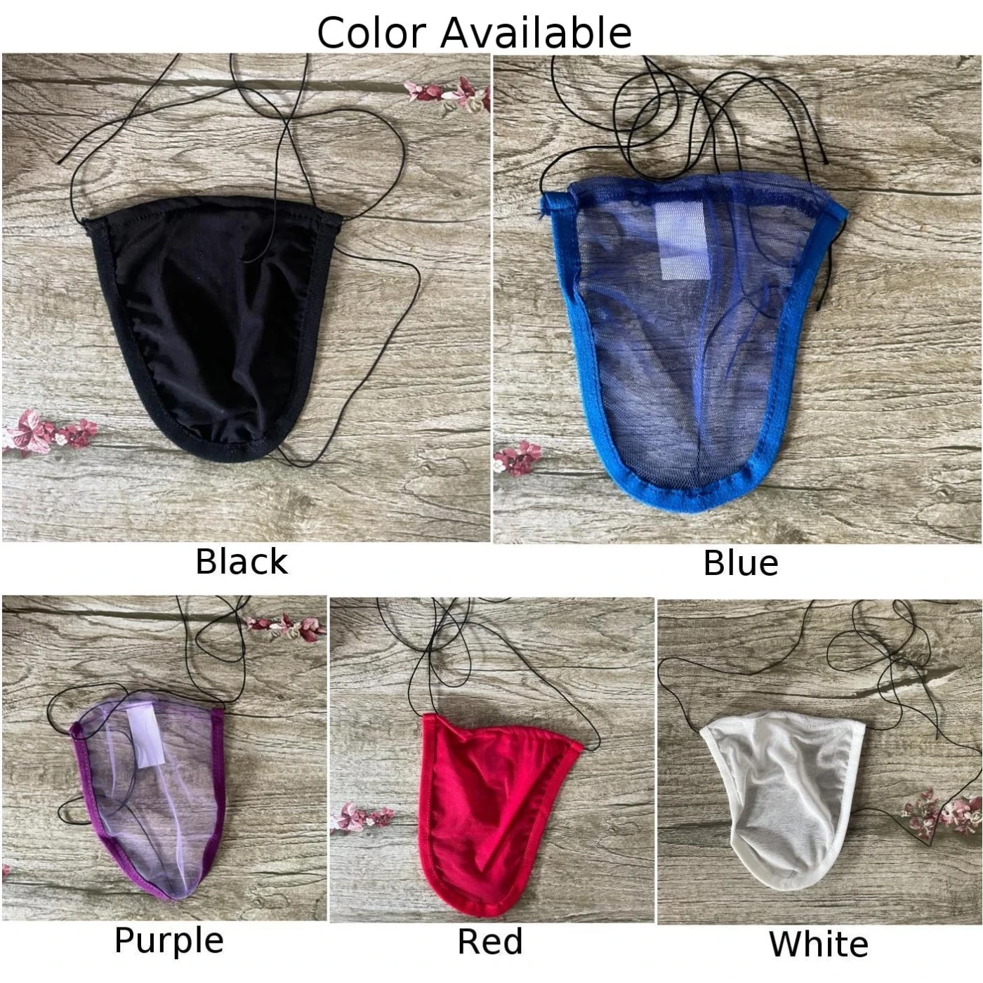 

Summer Sexy Men's Panties Lace Up Pouch G-String Sheer Ultra-thin Bikini Thong Briefs Tight-Fitting Sexy Passion Underwear