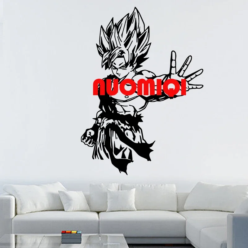 Наклейка на стену Dragon Ball Goku Saiyan Vegeta Beerus Broly декоративная Водонепроницаемая