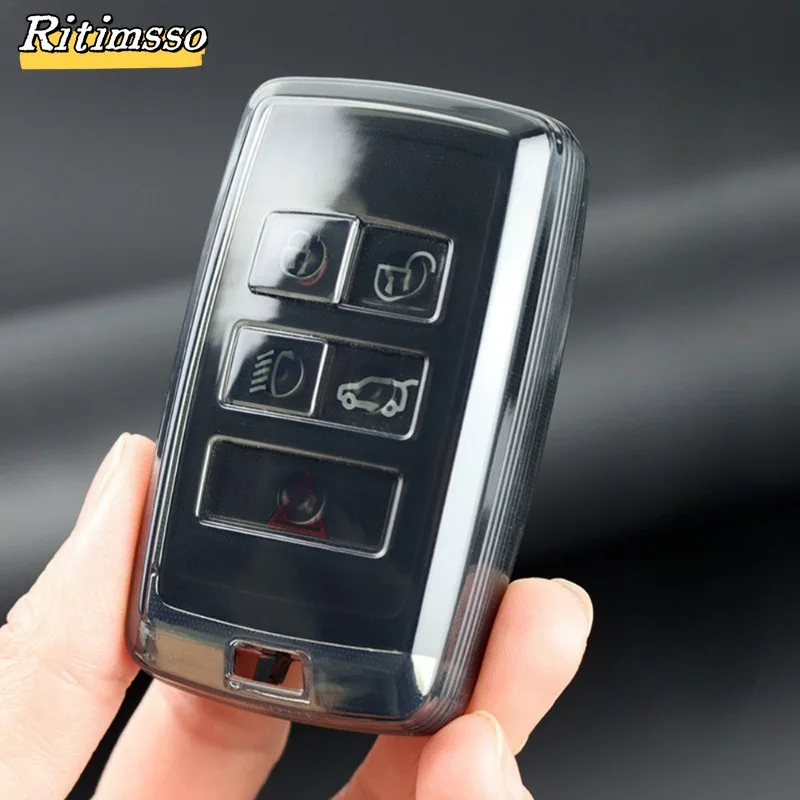 

Мягкий ТПУ чехол для автомобильного ключа с дистанционным управлением для Land Rover Range Rover evodiscovery Sport Velar для Jaguar XE чехол XF