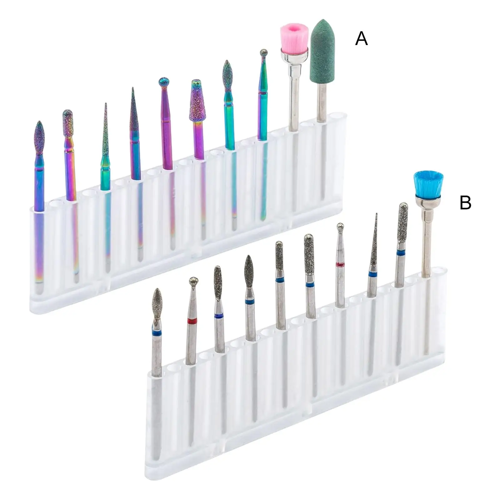 

10 шт., шлифовальные насадки для маникюра