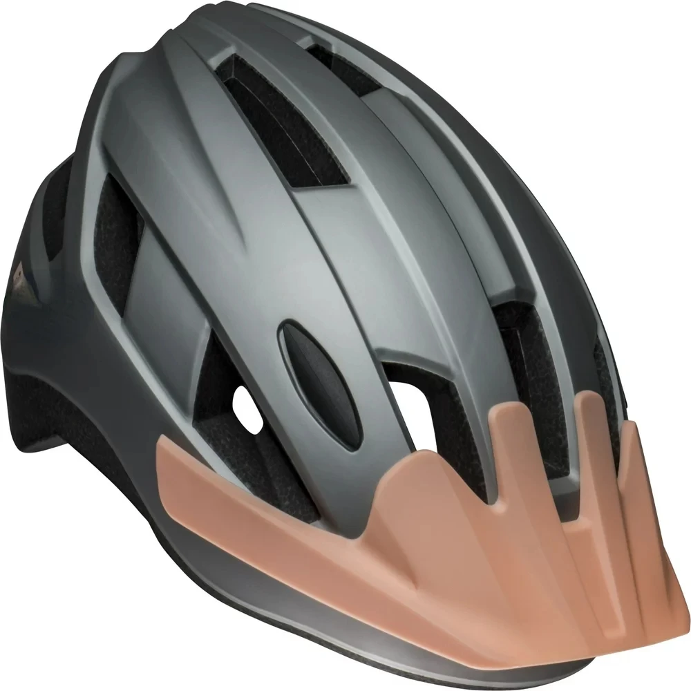 Youth Mountain Bike Helmet, Siver/Pink, 8+ (53-58 cm)