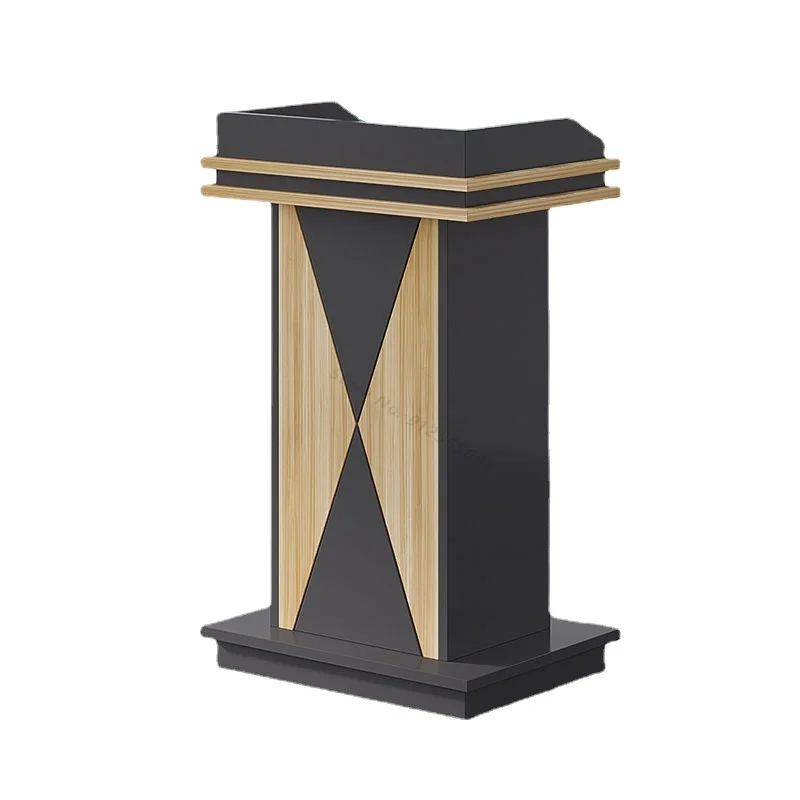 

The modern speech podium swears to broadcast host the simple consultation guest welcome front desk emcee church podium table