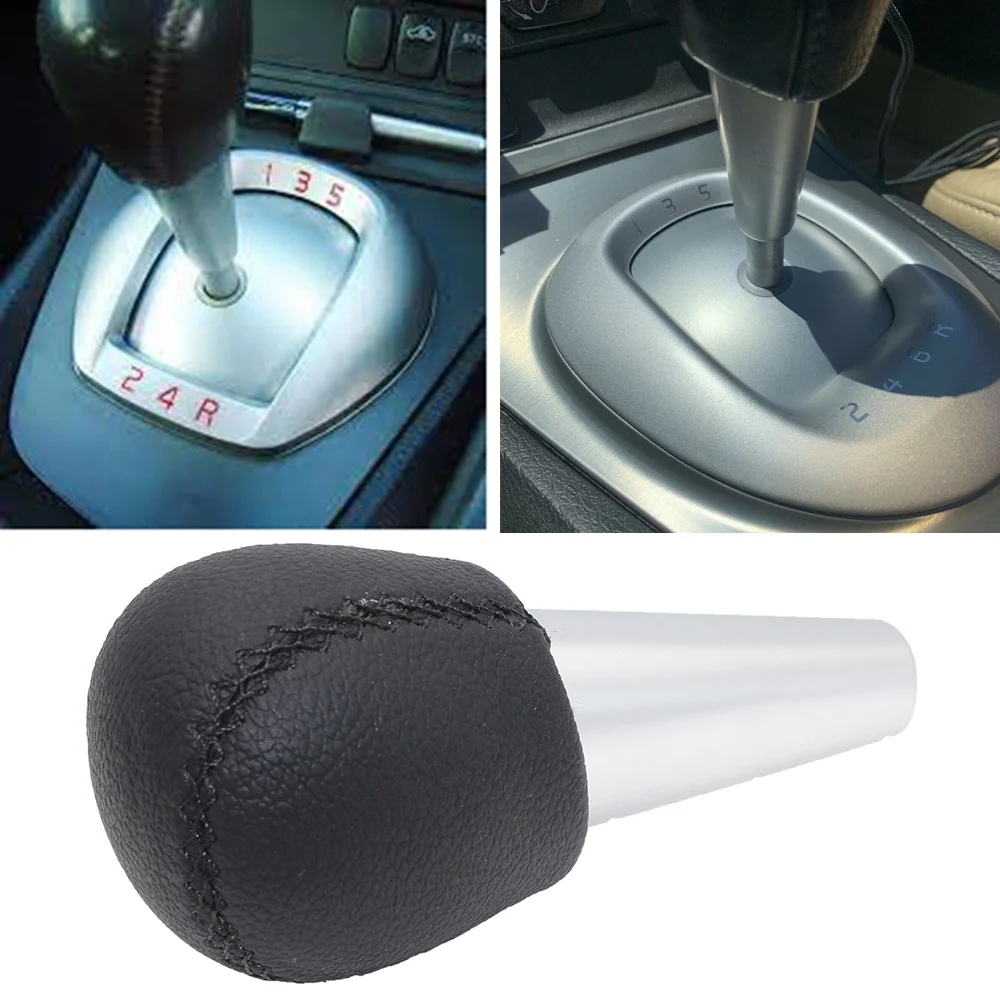 Фото HOT Pommeau de Levier de Vitesse de Voiture en Cuir PU Manette de Vitesse Boule для всего двигателя Volvo S60 V70 S60R V70R №4
