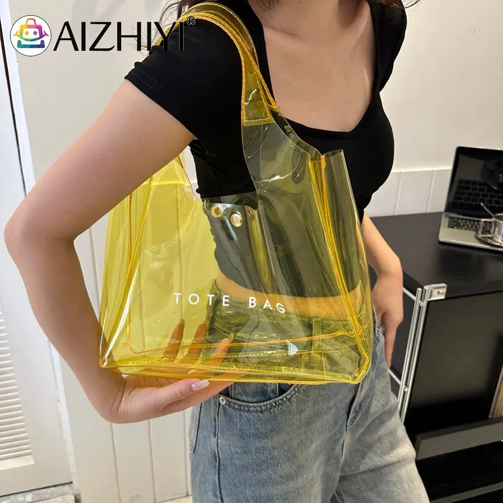 Большая сумка для женщин через плечо с магнитной застежкой ПВХ большая