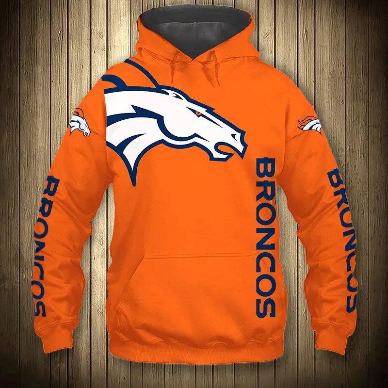 

Fashion Denver men's casual 3D sweatshirts Simple style graffiti geometric horse print Broncos hoodies