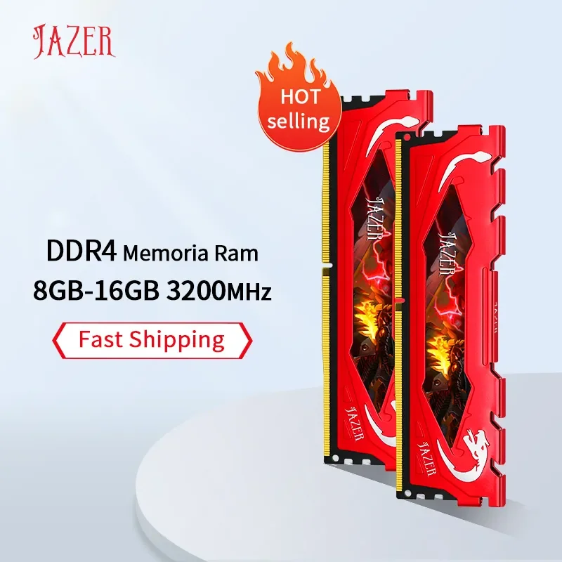 JAZER DDR4 16Gb/8Gb 3200MHz