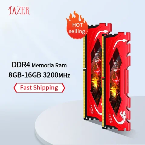 Настольная память JAZER DDR4, 16 ГБ, 8 ГБ, 3200 МГц, Новая Память Dimm PC4, настольная игровая память с поддержкой материнской платы, Память DDR4