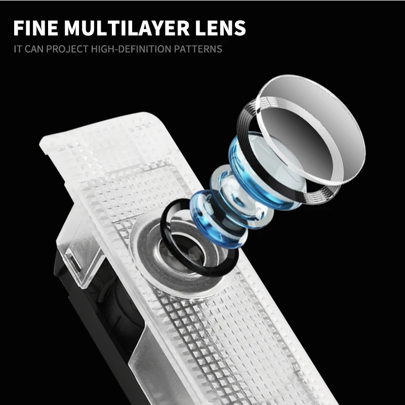 2шт светодиодный логотип автомобильный дверной фонарь для Alfa Romeo Giulietta Stelvio Spider