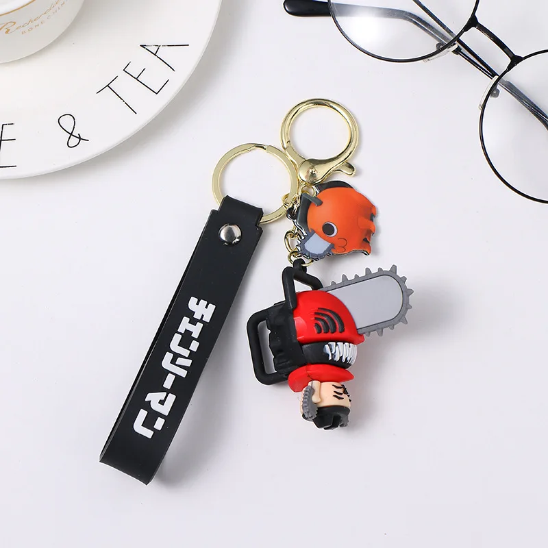 

Anime Chainsaw Man Pochita Keychain Devil Form Denji Hybrid Pochita Cosplay Keyring Bag Pendant