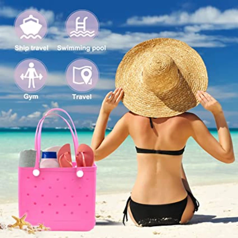 

Outdoor fashion EVA hole bag Beach bag storage bag handbag pet bag hole big bag Waterproof Washable Crossbody Bag