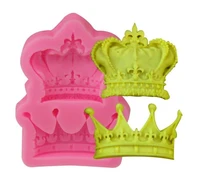 1pcs crowns princess queen 3d silicone chocolate mold fondant cake decorating tools kitchen baking accessories sn4392