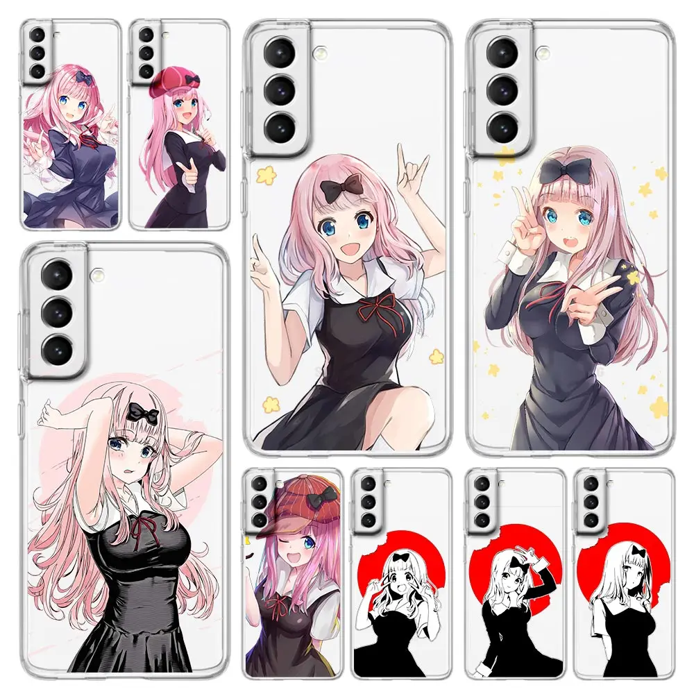 

Chika Fujiwara Anime Phone Case For Samsung Galaxy S23 S22 Ultra S20 S21 FE 5G S10 S10E S9 S8 Plus 4G Soft Clear Cover Couqe