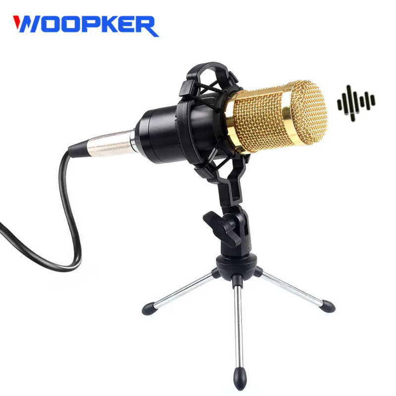 

Woopker Professional Condenser Microphone BM 800 Set for PC Computer with Tripod and Shock Mount Microfone BM800 Kit Studio Mic