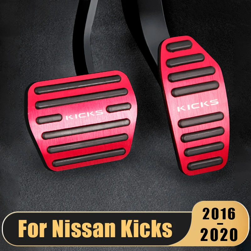 

For Nissan Kicks P15 2016 2017 2018 2019 2020 Aluminium Car Accelerator Pedal Brake Pedals Pads Cover Case Auto Trim Accessories