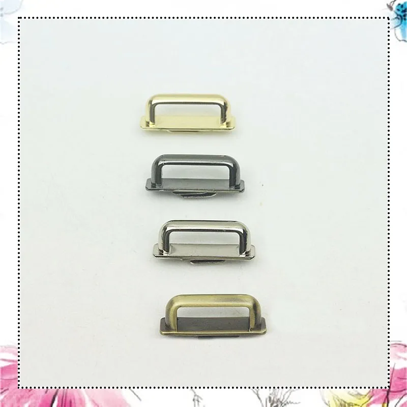 

20Pcs 25mm Metal Side Buckle U Rings Bag Connector Arch Bridge Hanger with Screw DIY Leather Crafts Sewing Hardware Accessory