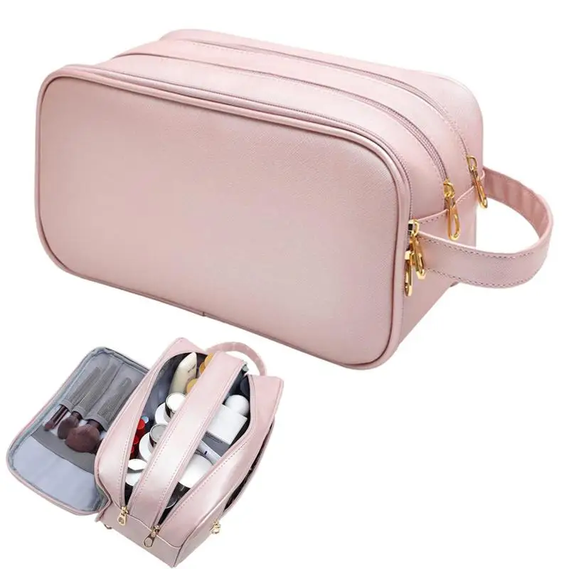 

Вместительная дорожная косметичка, Женский органайзер для туалетных принадлежностей, Женский чехол для хранения косметики