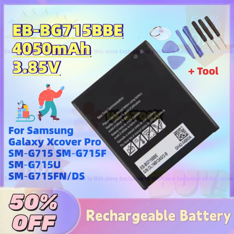 Фото Новая сменная батарея EB-BG715BBE 4050 мАч 3,85 В для телефона Samsung Galaxy Xcover Pro SM‑G715 SM‑G715F SM‑G715U SM‑G715FN/DS №1
