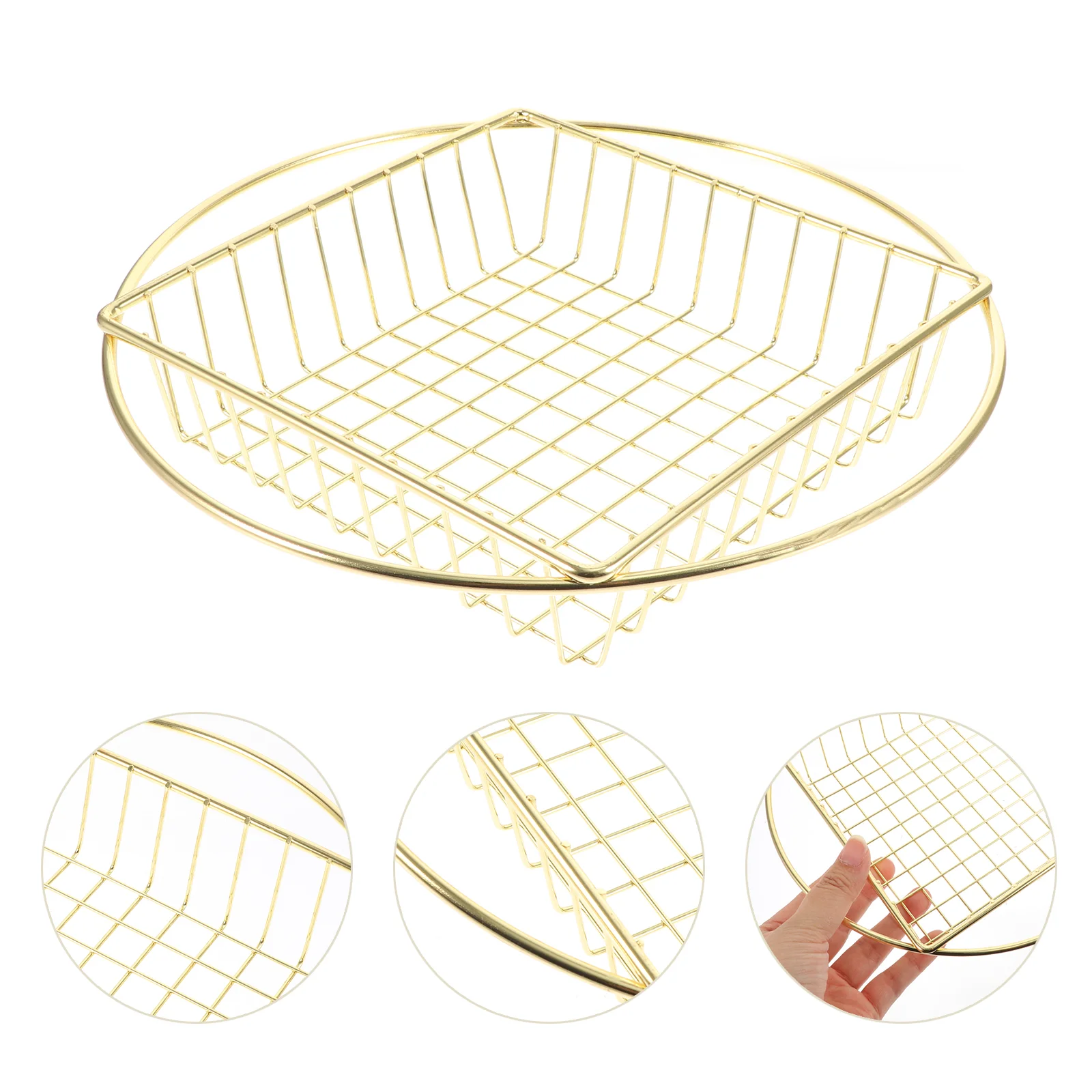 

Basket Frystrainer Serving Mesh Wire Fried Fruit Holder French Chips Fries Fryer Skimmer Presentation