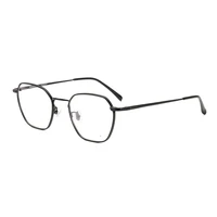 al mg titanium light weight irregular polygon optical frame custom photochromic myopia reading glasses prescription lens