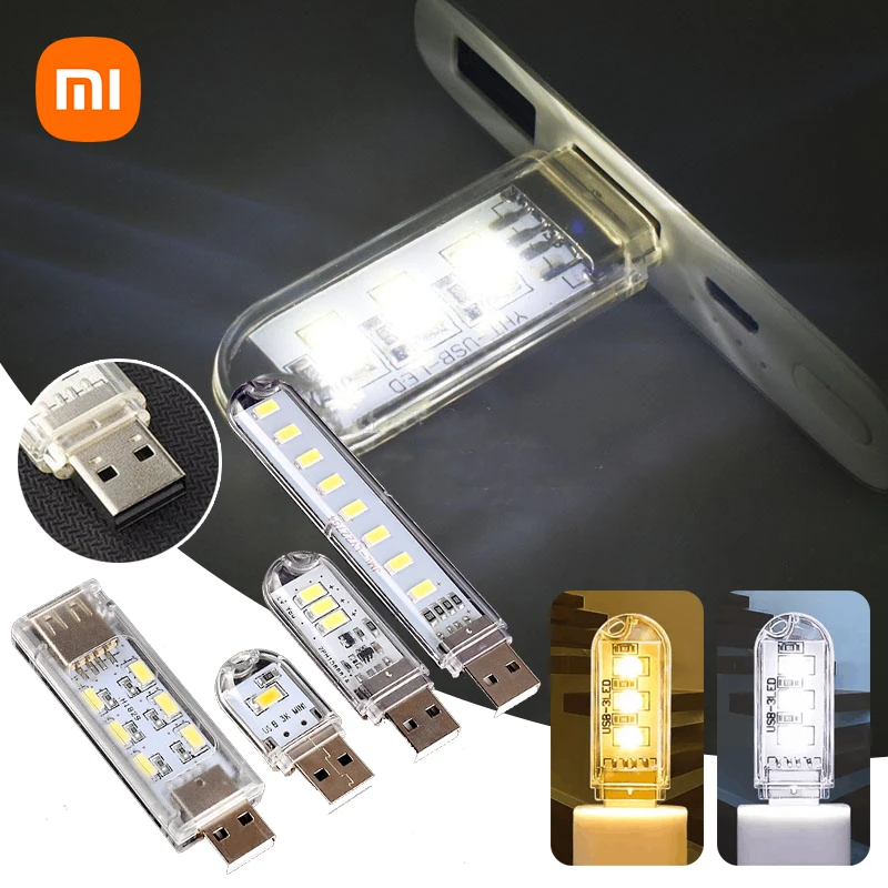 

Лампа XIAOMI портативная с USB-разъемом и 2-24 светодиодами
