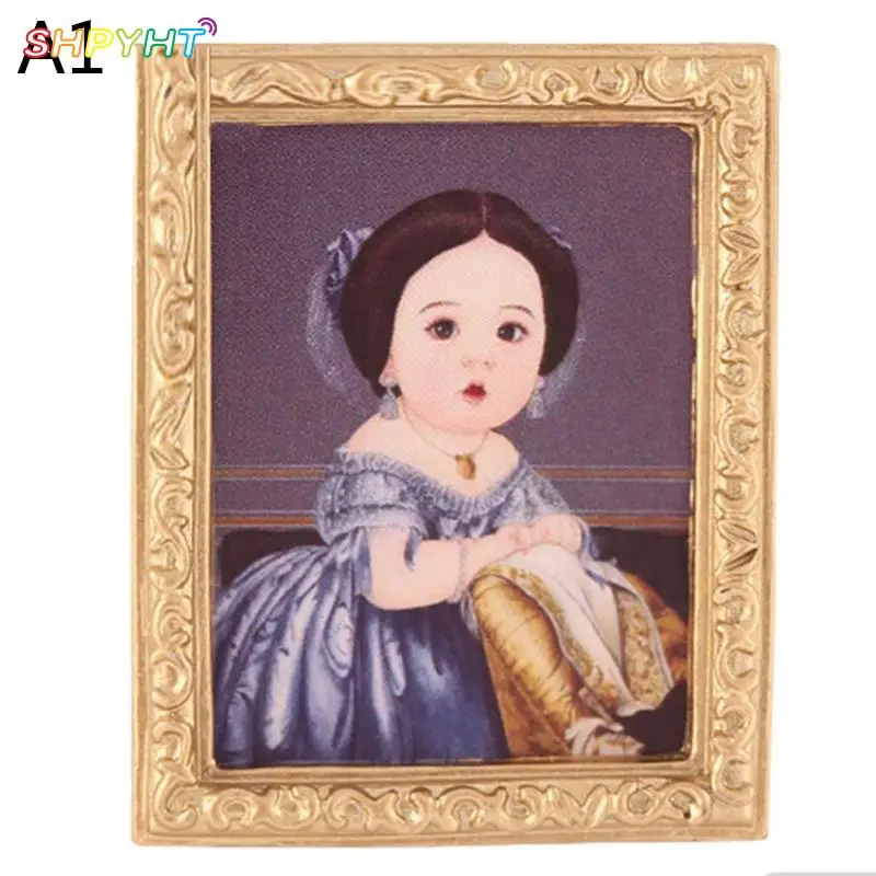 hot sale 112 112 scale photos oil painting mural wall picture for 112 dollhouse miniature miniaturas casa de munecas free global shipping