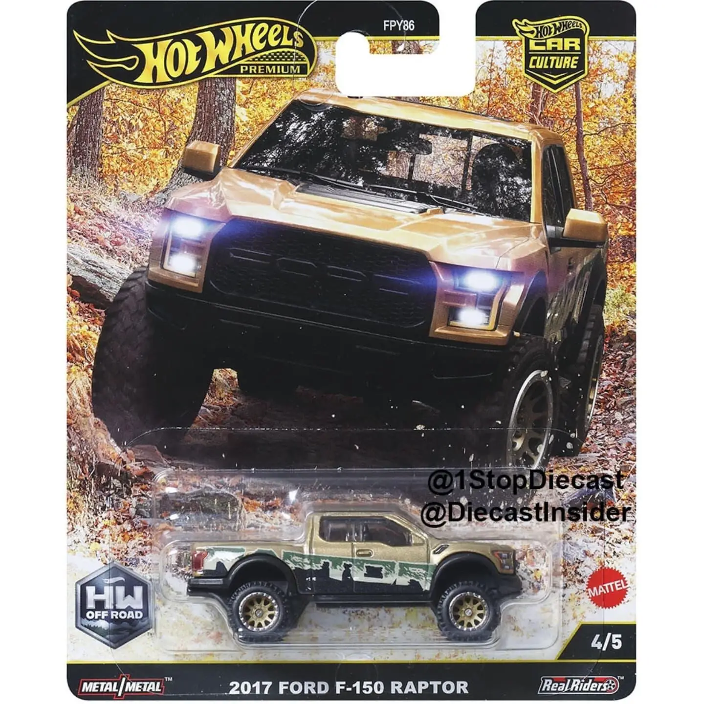 Модель автомобиля Hot Wheels Car Culture Series Off Road Set 1/64 Toyota Pickup Land Rover Sabaru Ford