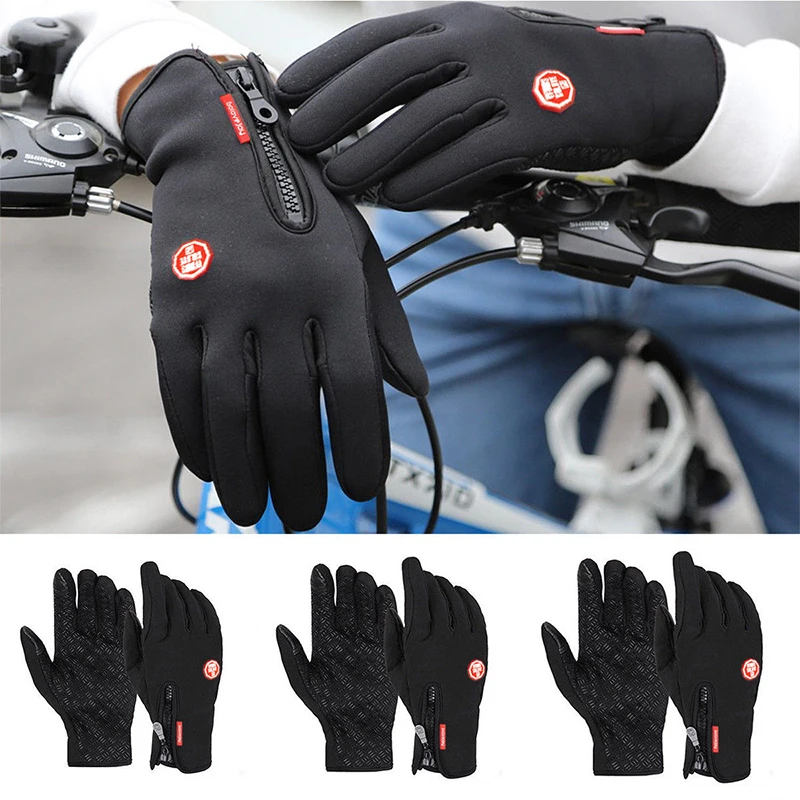 

Hot Winter Gloves For Men Women Touchscreen Warm Outdoor Cycling Driving Cold Gloves Windproof Non-Slip Gloves