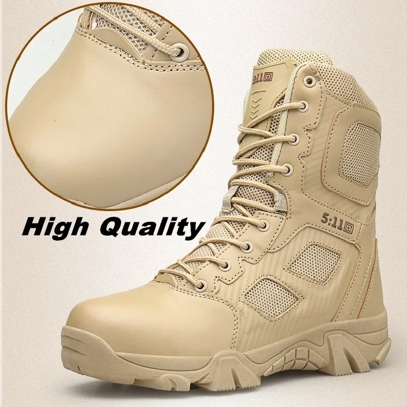 2019 Military Tactical Boots Leather Desert Outdoor Combat Army Hiking Shoes Travel Botas Male Trekking39-47 | Обувь