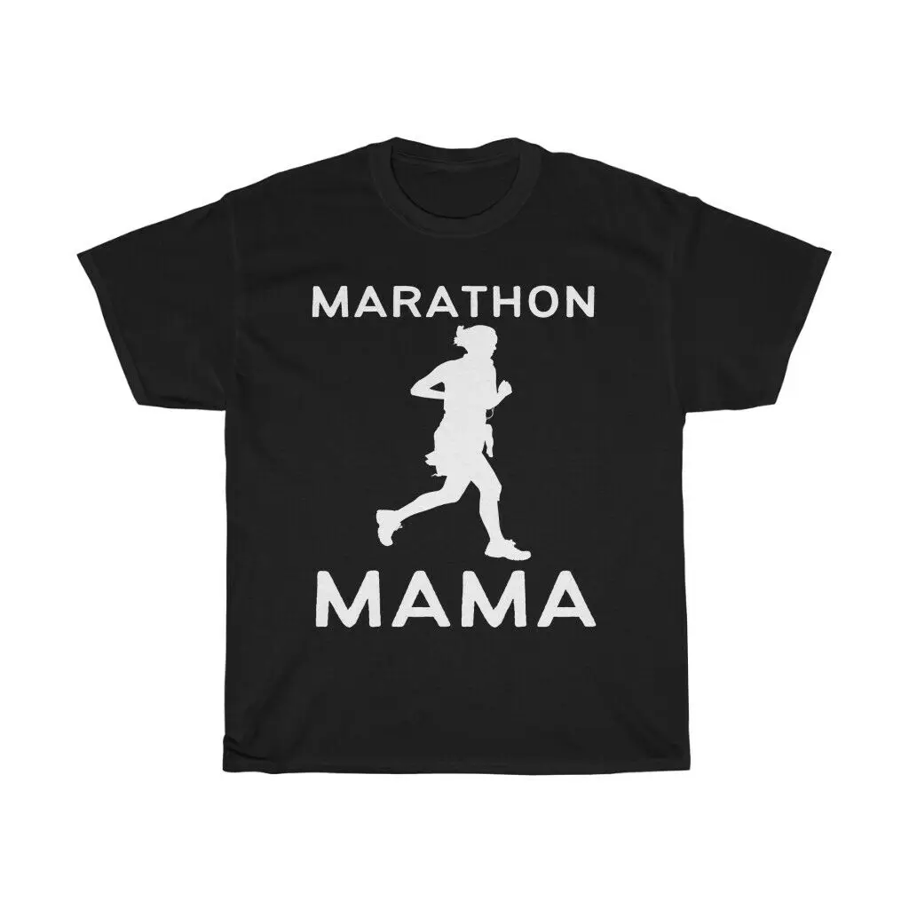 

Marathon Mama Shirt Moms Run Marathon Runners O-Neck Cotton T Shirt Men CasualHigh Quality Print T Shirt Dropshipping