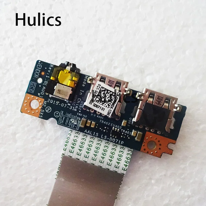 Hulics используется для Dell Inspiron 15 5559 USB/аудиопорт плата ввода-вывода 2WMGK 02WMGK CN-02WMGK AAL15
