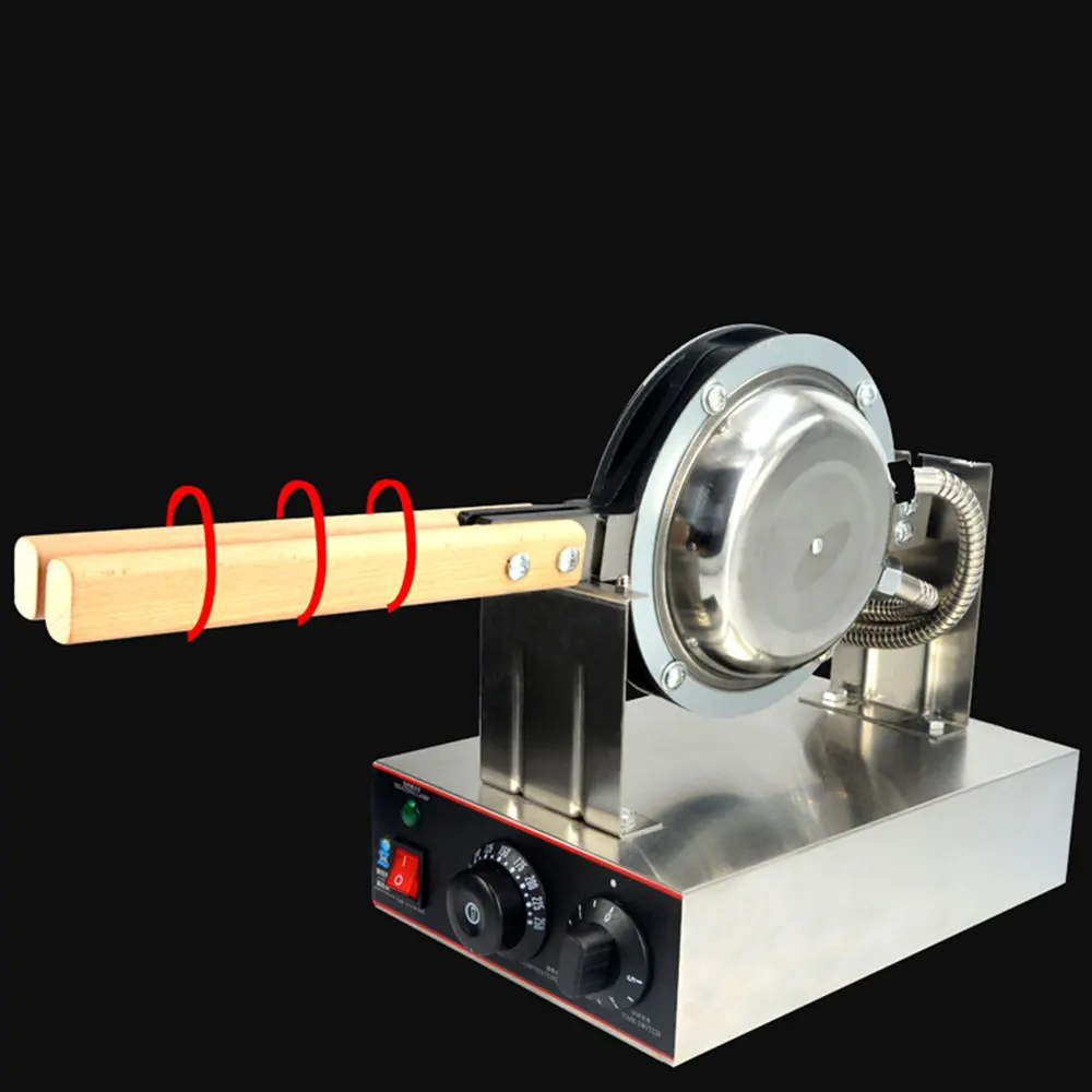 Коммерческая вафельница электрическая вращающаяся машина для изготовления