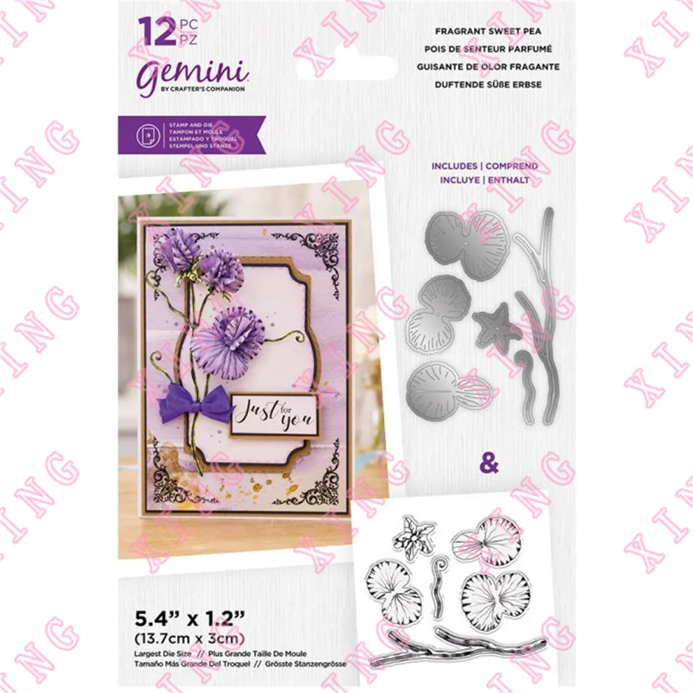

Newest Fragrant Sweet Pea Metal Cutting Dies Scrapbook Decorate Embossing Stamps Diy Greeting Card Handmade Craft Reusable Molds