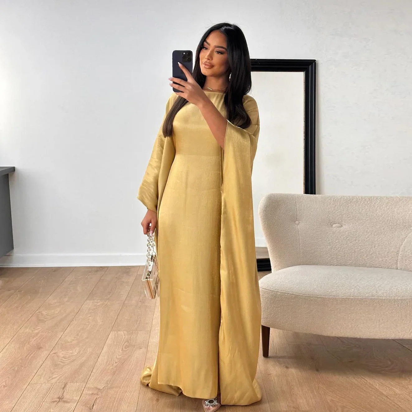 Мусульманское платье Женская абайя Дубай модная женская одежда арабское яркое