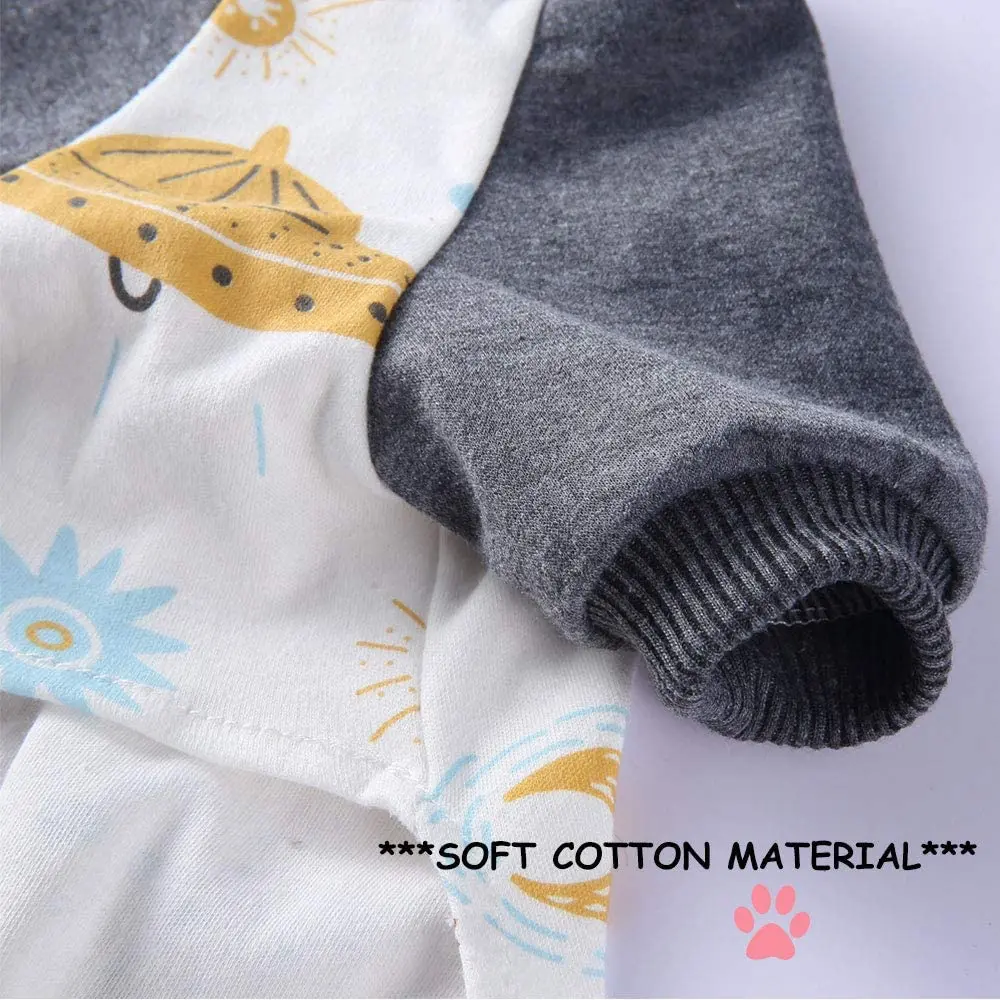 Комплект из 2 пижам для собак ночная рубашка одежда домашних животных комбинезон