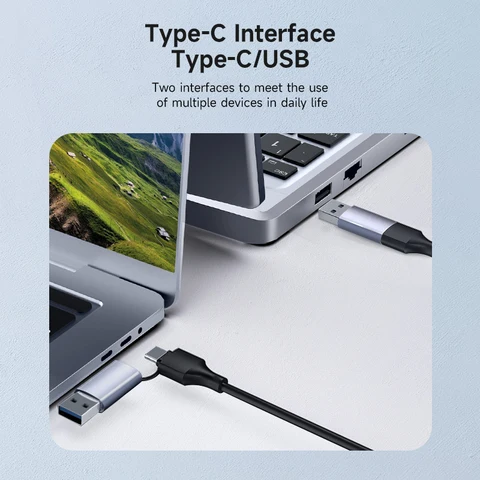 Hagibis Адаптер USB-C/USB 3.0 на 2 HDMI