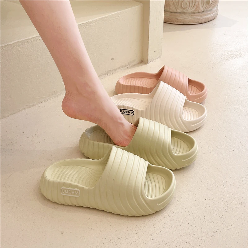 

Women Thick Platform Home Slippers Soft Anti slip Summer Fashion Outdoor Beach Shoes Eva Flip Flop House Women Slippers