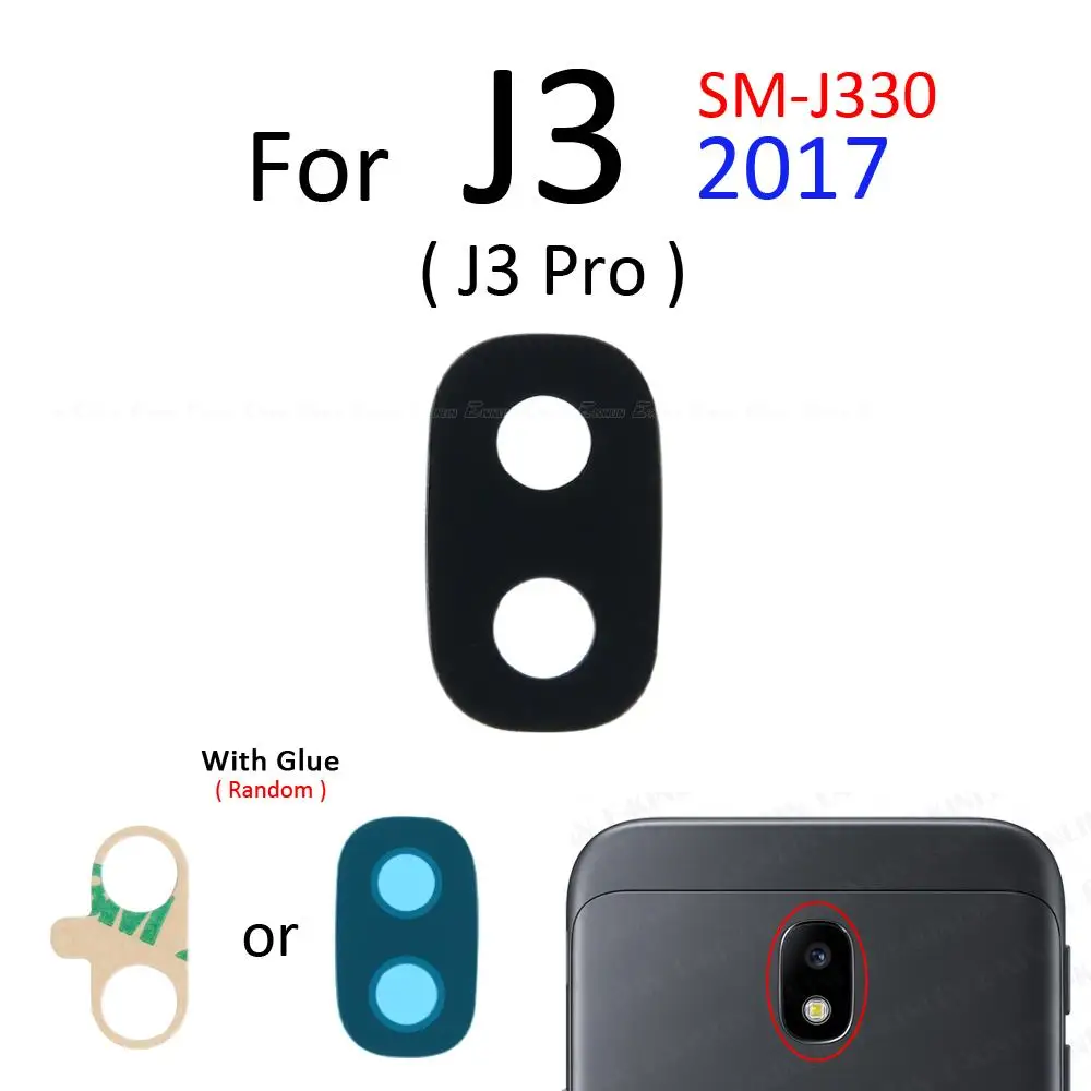 Объектив задней камеры с клейкой наклейкой для Samsung Galaxy J2 J3 J5 J7 Pro J4 J6 Plus J8