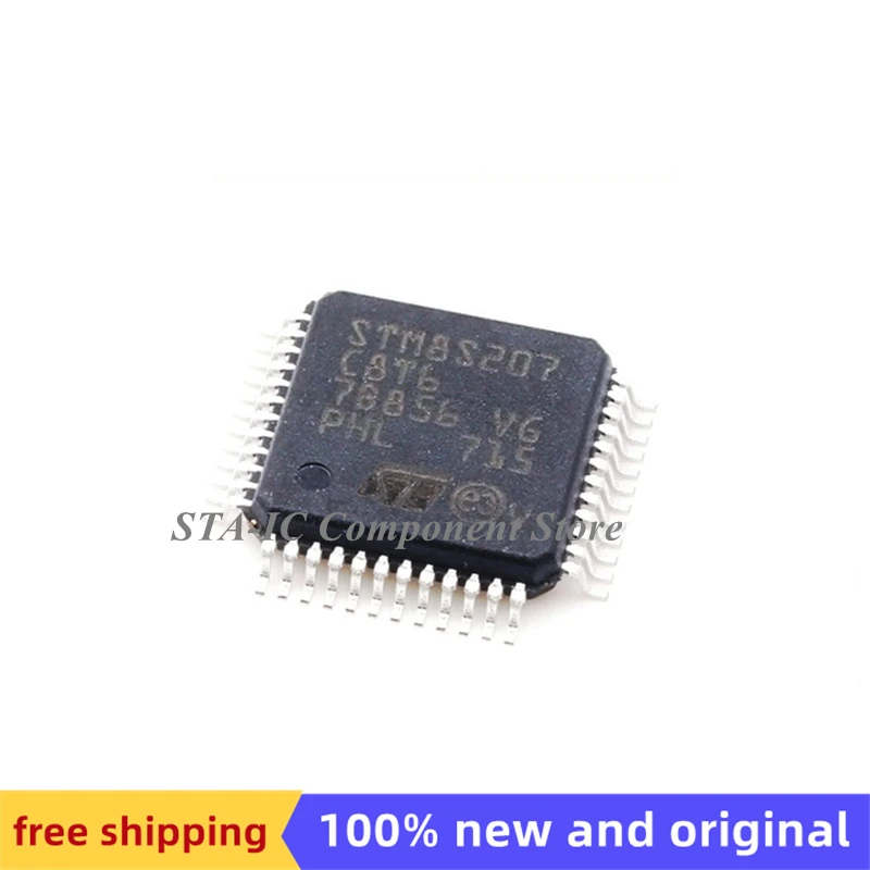 

STM8S207C8T6 LQFP-48 новая оригинальная бесплатная доставка