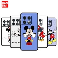 mickey mouse funny case for oneplus 9 10 pro 8 8t 9r nord 2 n100 n10 ce n200 5g thin cell silicone phone cover protection black