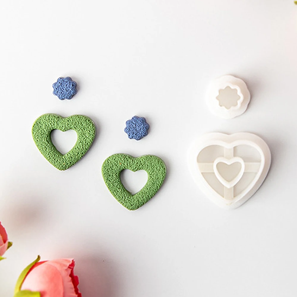 Форма в форме сердца мягкая керамика полимерная глина геометрическая форма для