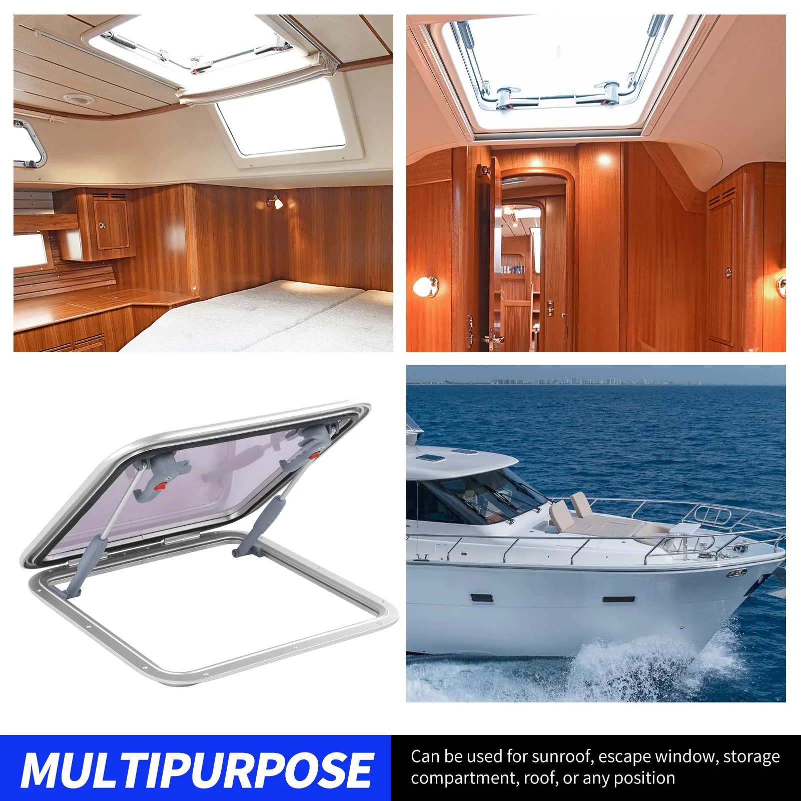 Окно для лодки 500*500 мм герметичное водонепроницаемое устойчивое к