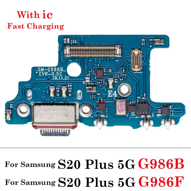 USB-порт для зарядки Samsung Galaxy S20 FE Plus Ultra Dock Разъем зарядного устройства Гибкий