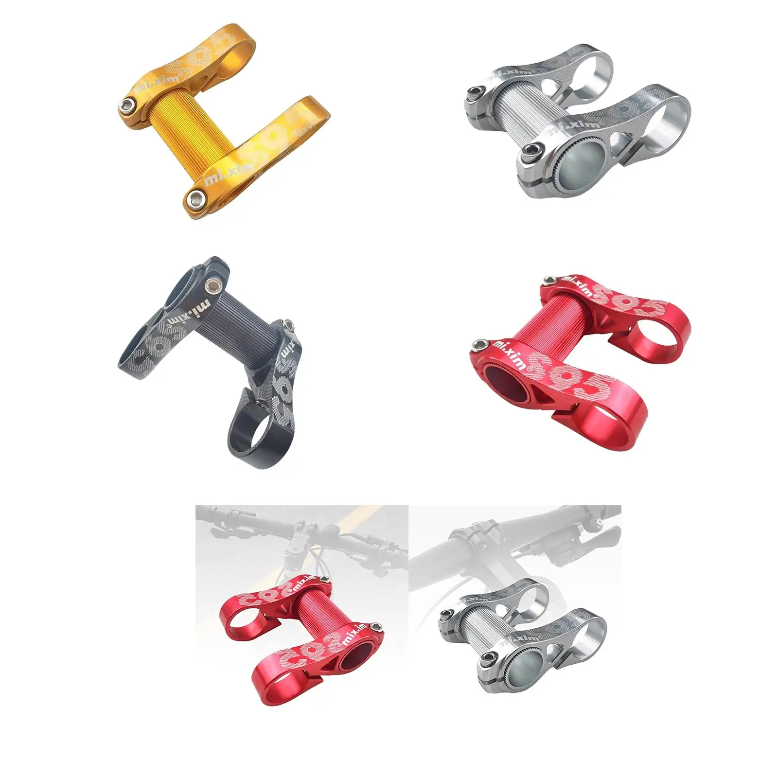 Складной велосипедный стержень 1 дюйм адаптер для руля двойной вынос передний