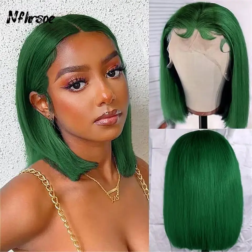 Ed Straight Bob Lace Front Wig Wig Hd Transparent Lace For Black Women