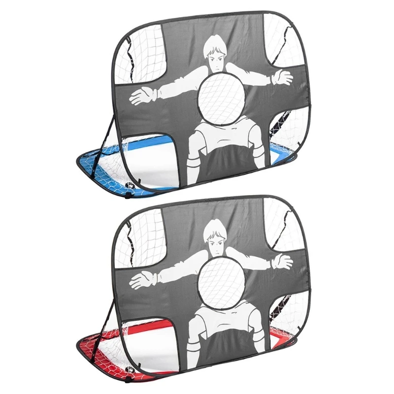 

Folding Popup Soccer Goal Set for Backyard Training Kids Football Goal
